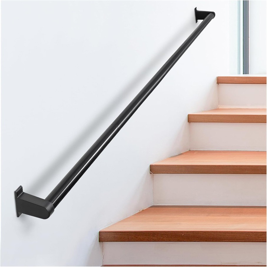 Black Aluminum Stairway Railing